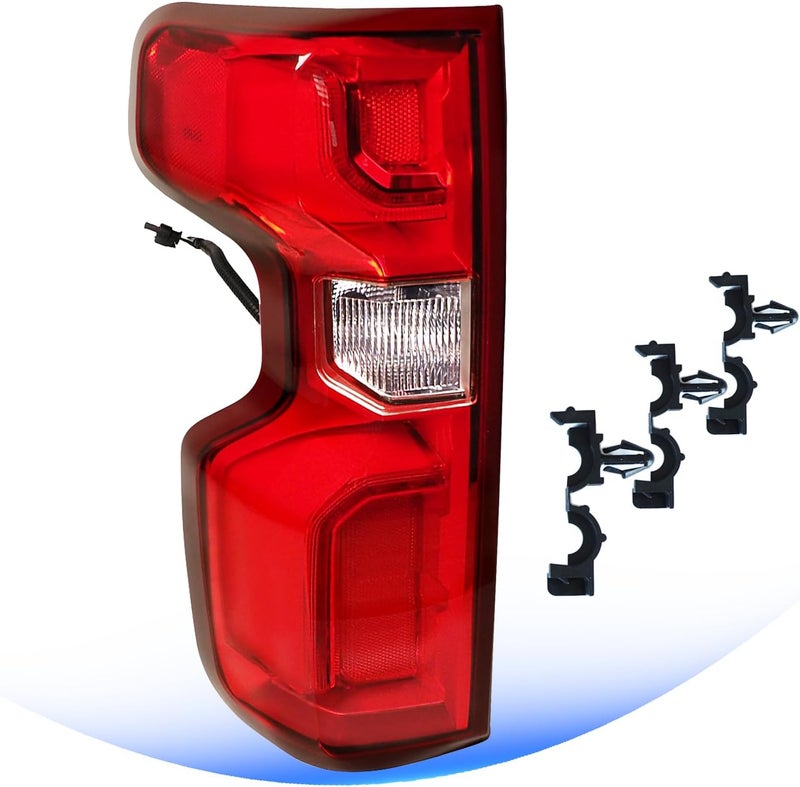 STRECOS LED Tail Light Compatible with 2019 2020 2021 2022 2023 2024 2025 Chevy Silverado 1500 Rear Led Taillights Rear Brake Signal Lamp w/Bulb & Harness (Left Driver Side) - Image 1